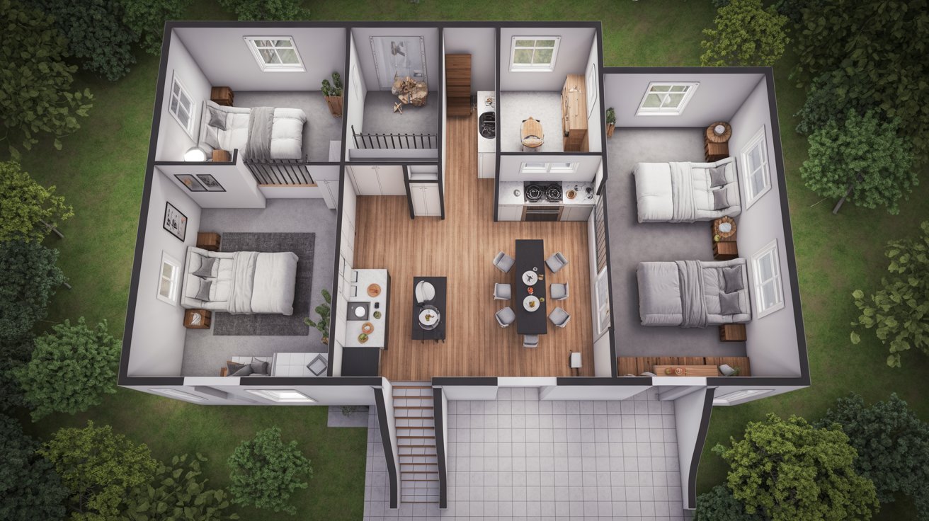 Bedroom House Plans with Bonus Room Above Garage