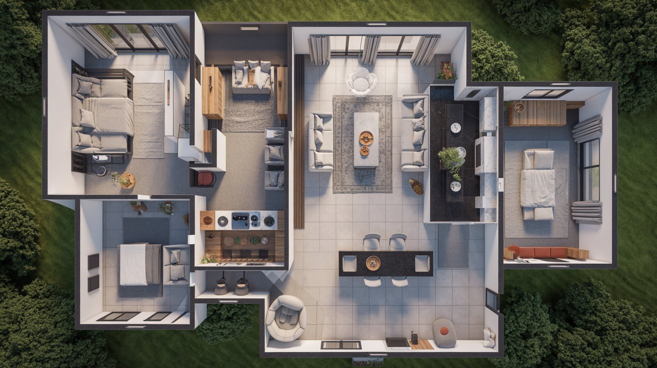 Large and Luxury 3 Bedroom House Plans