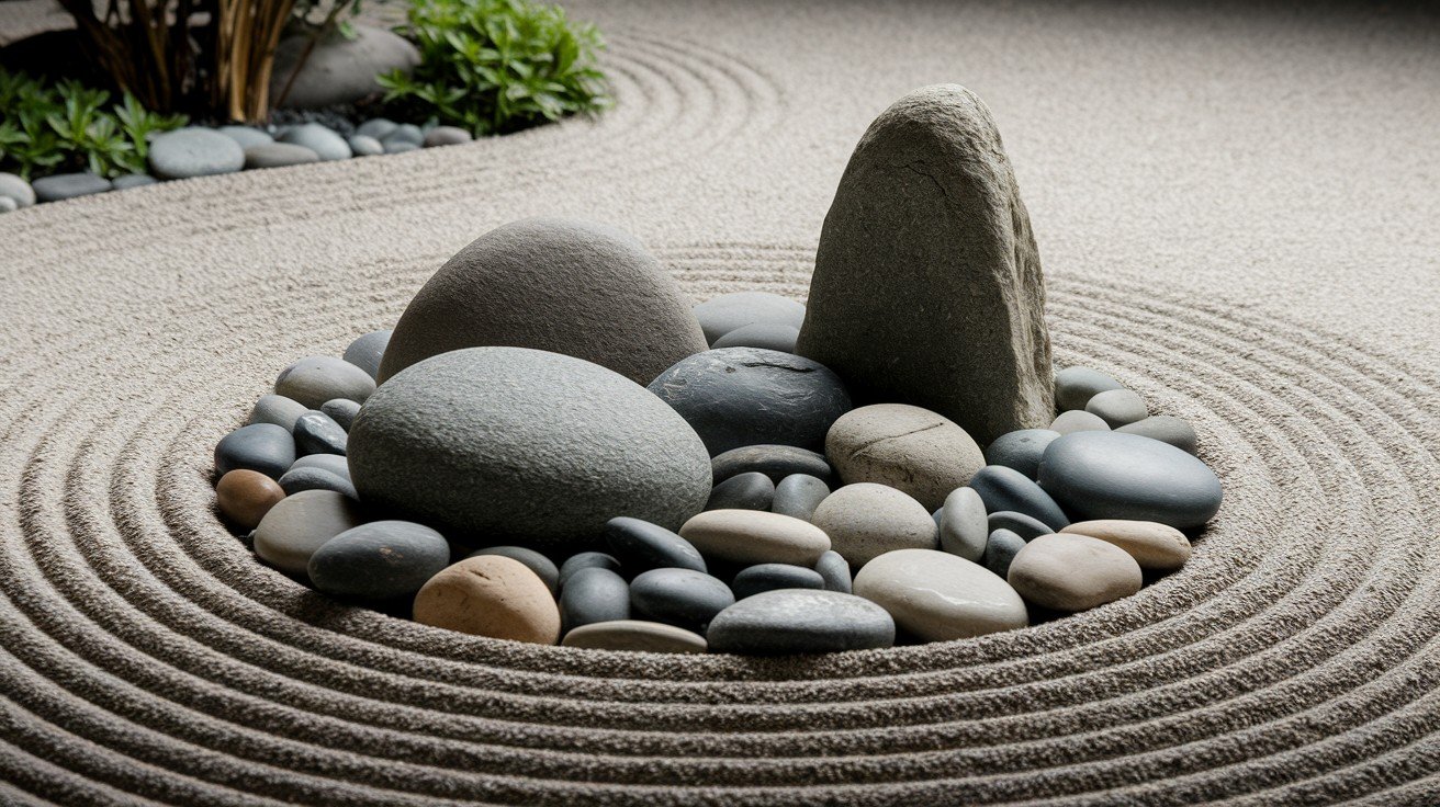 Decorate with Found Rocks and Pebbles