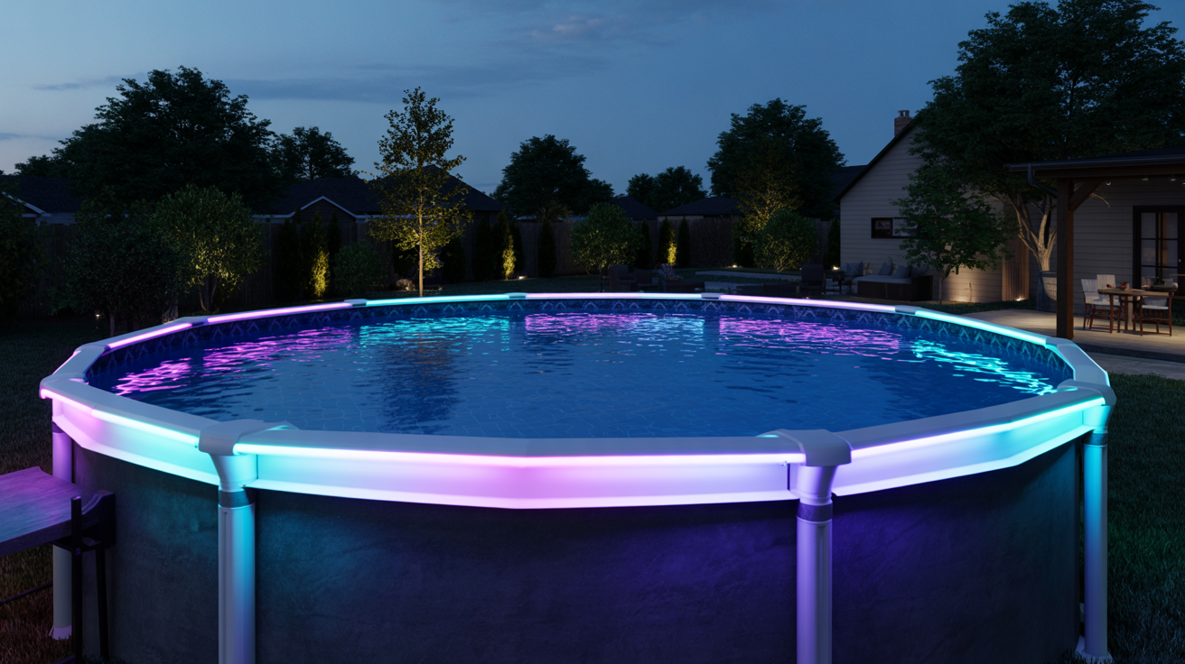 15. LED-Lit Pool Wrap