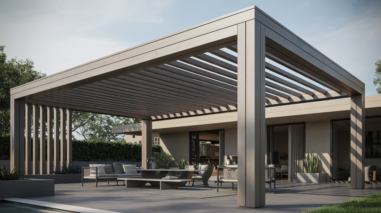 Pergola as a Roof-Style Shade Structure