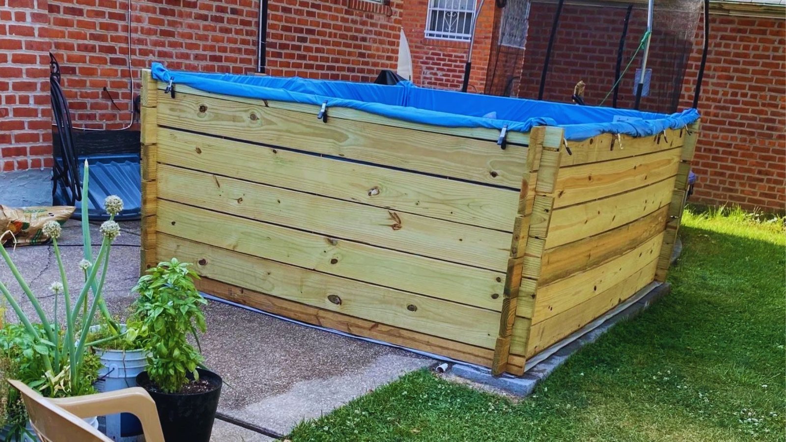 2. Pressure-Treated Wood Wrap
