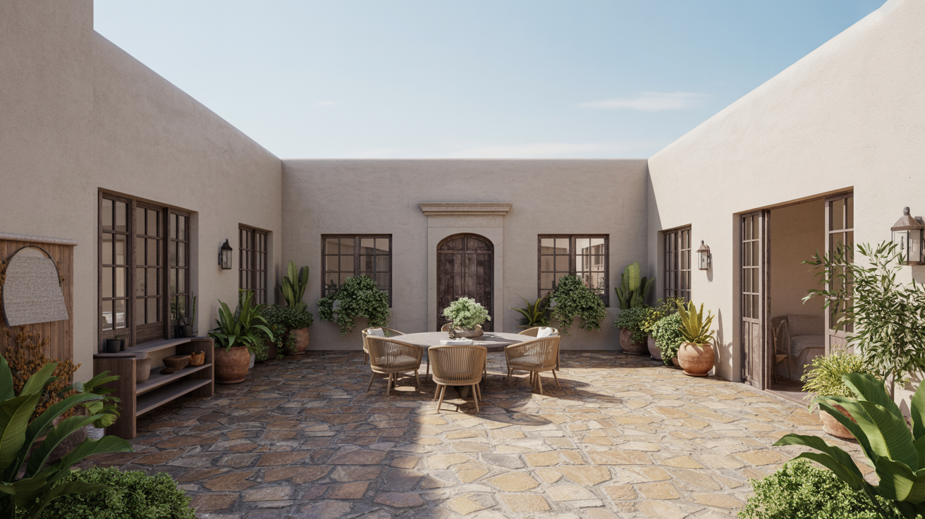 Classic Spanish Courtyard Layout