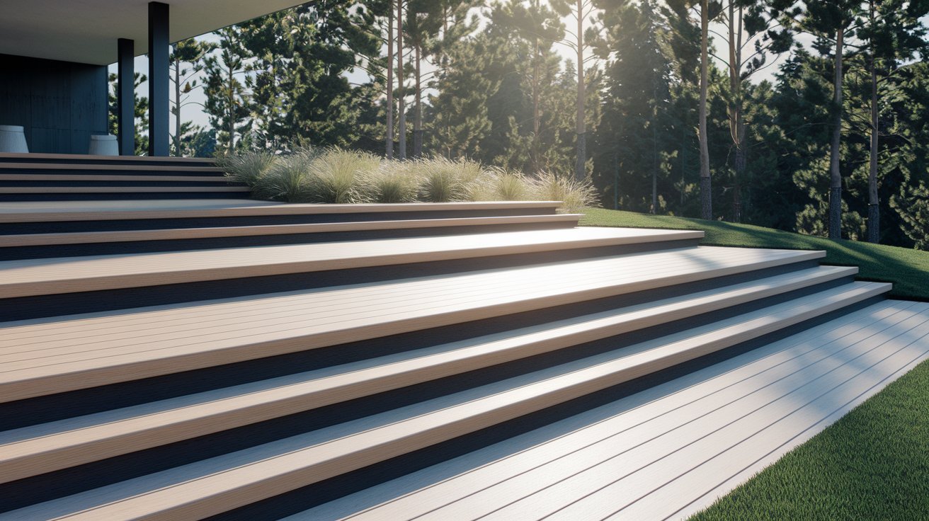 Wide Steps with Contrasting Colors