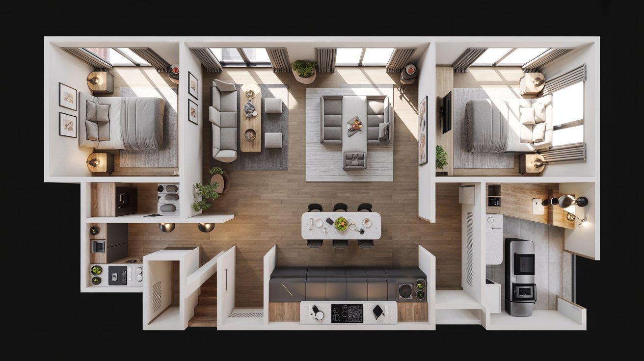 Functional Kitchen Layouts and Islands