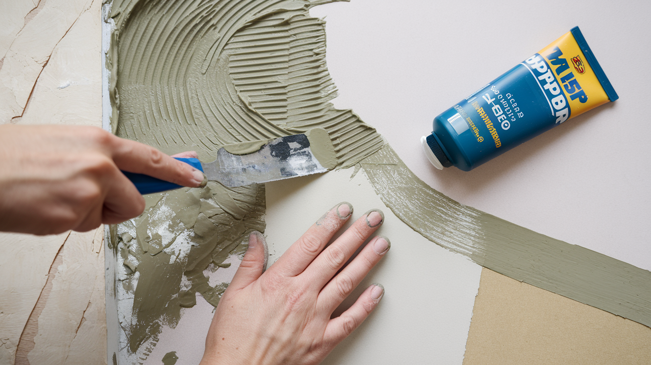 A person applying paint to a wall using a brush, focused on achieving an even coat.